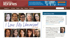 Desktop Screenshot of americanlibrariesmagazine.org